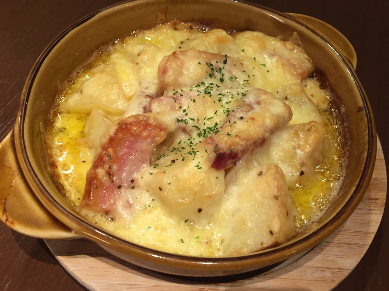 Bacon and cheese baked potato