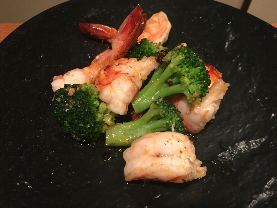 Shrimp Iron-plate Grilled(broccoli,garlic)