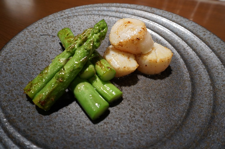 Scallops Iron-plate Grilled(asparagus,butter)