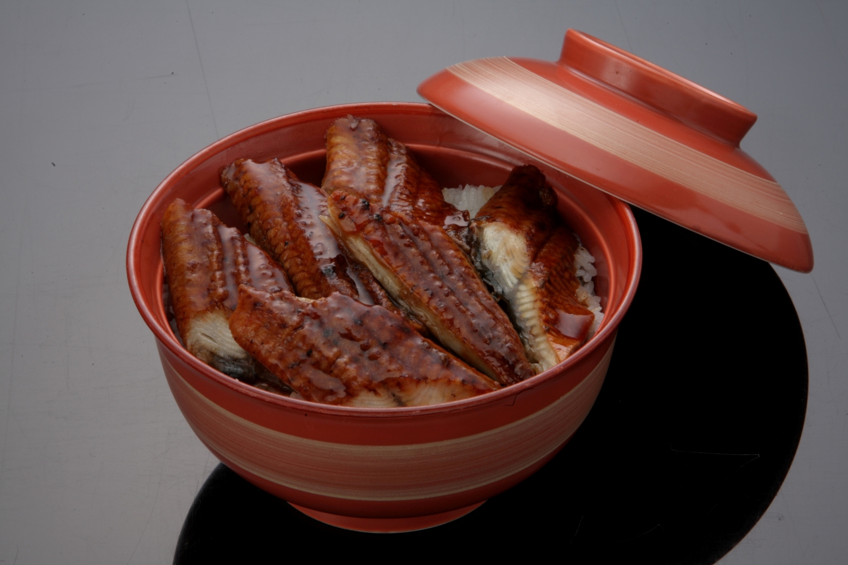 Donburi Bowl of Rice Topped with Grilled Eel