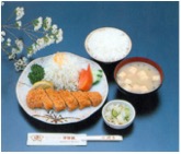 Pork loin Cutlet　(with salad, rice and miso-soup)