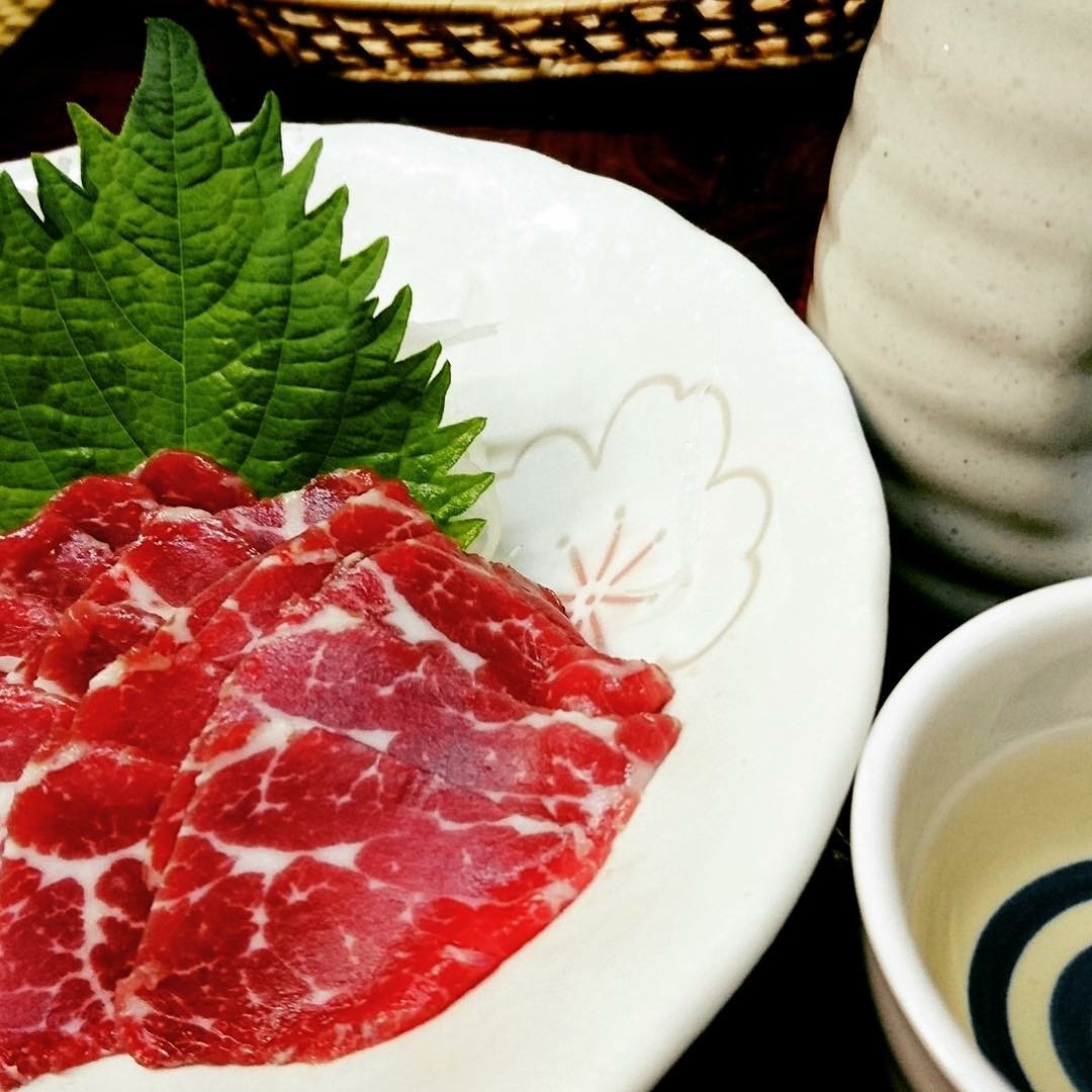 Horse-meat Sashimi Bred in Kumamoto